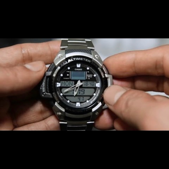 Casio Watch Altimeter Barometer Thermometer SGW400 - Picture 3 of 4